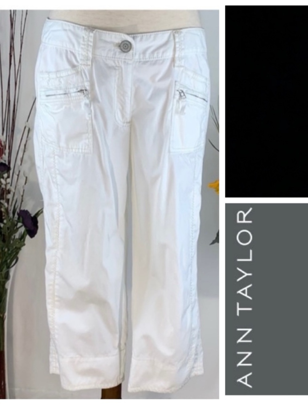 Ann Taylor white Capri styled jeans.